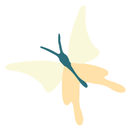 ícone de borboleta minimalista Desenho PNG