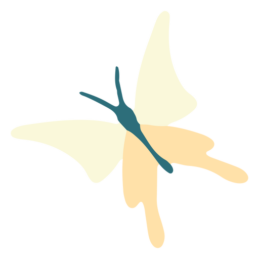 ícone de borboleta minimalista Desenho PNG