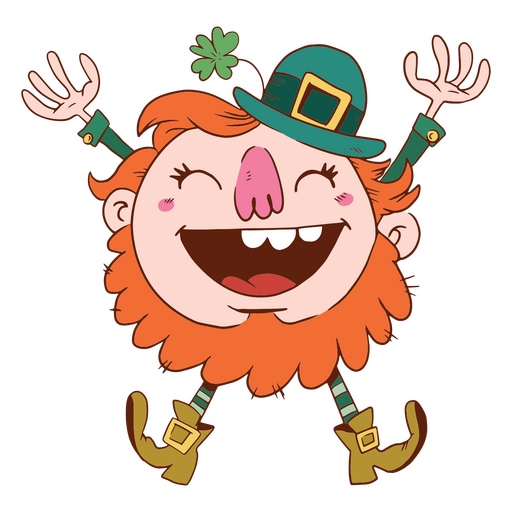 Leprechaun do personagem de St Patrick Desenho PNG