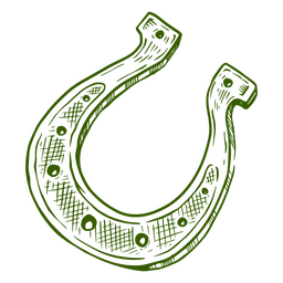 St. Patrick&#39;s Day Hufeisen-Symbol PNG-Design
