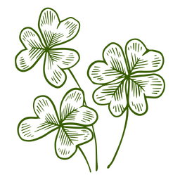 Saint Patrick's day clovers icon PNG Design Transparent PNG