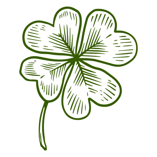 Icono de trébol del día de San Patricio Diseño PNG