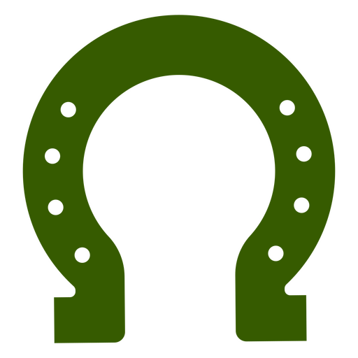Saint Patrick's day horseshoe simple icon