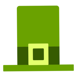 St patrick's green square hat PNG Design Transparent PNG