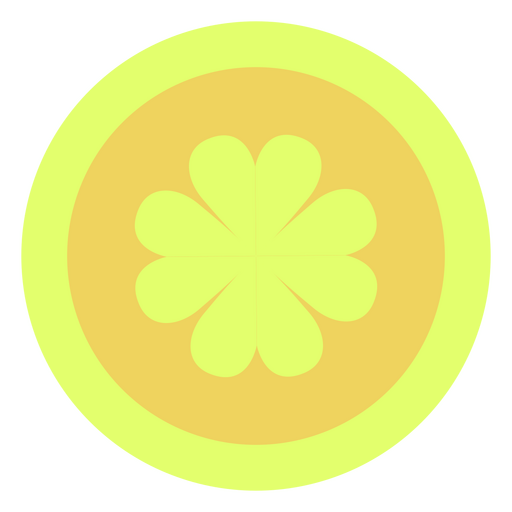 Clover gold coin PNG Design