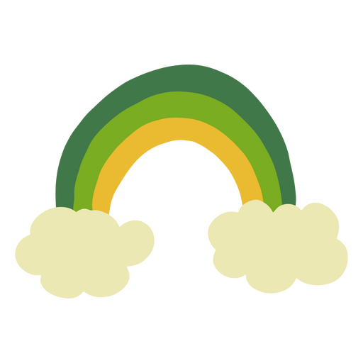 Green shades rainbow PNG Design
