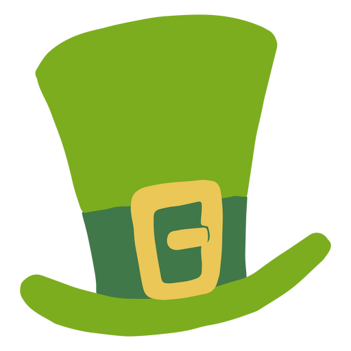 St patrick's green hat PNG Design