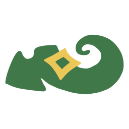 Grüner Elfenschuh PNG-Design