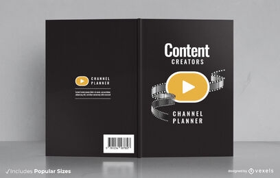 Video content creator planner cover design
