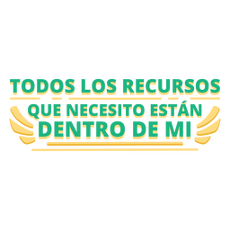 Cita de afirmación de amor propio en español Diseño PNG