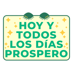 Affirmation spanish green quote PNG Design