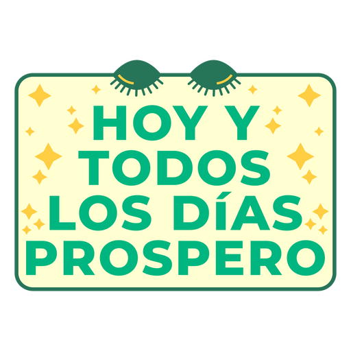 Afirmación cita verde española Diseño PNG