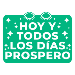 Afirmación insignia de cita en español Diseño PNG