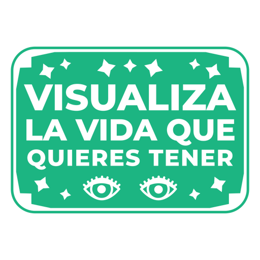 Manifesting spanish green quote PNG Design