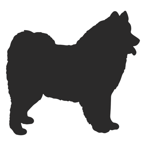 Akita-Silhouette-Hund PNG-Design
