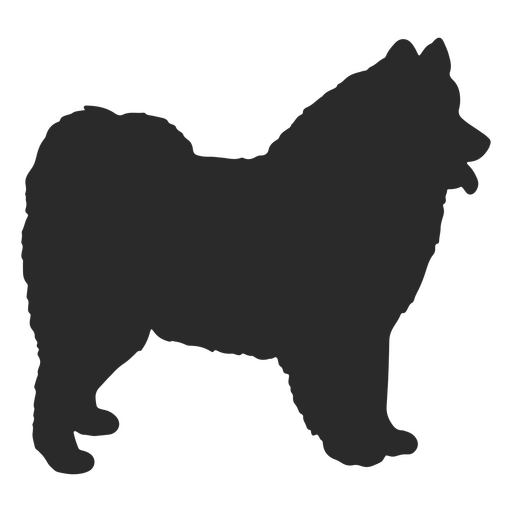 cão de silhueta Akita Desenho PNG