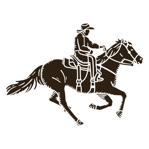Simple wild west horse people