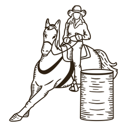 Curso de mulher cowboy do oeste selvagem Desenho PNG