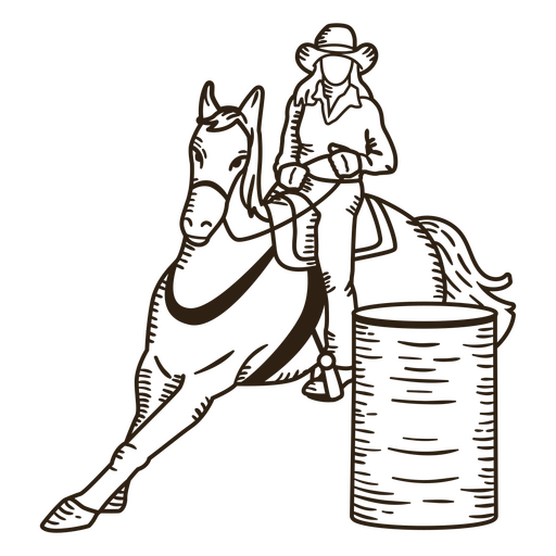 Curso de mulher cowboy do oeste selvagem Desenho PNG