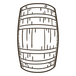 Wild west barrel stroke PNG Design