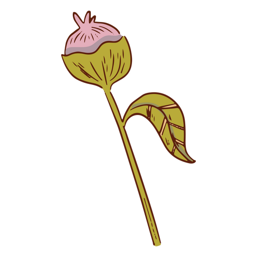 Icono de hada flor mística Diseño PNG