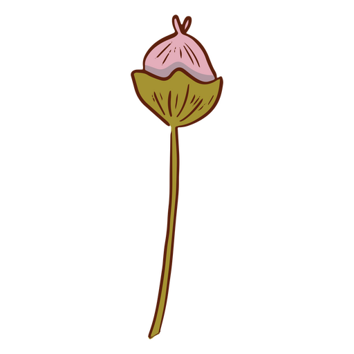 Symbol für mystische Blumensprossenfee PNG-Design