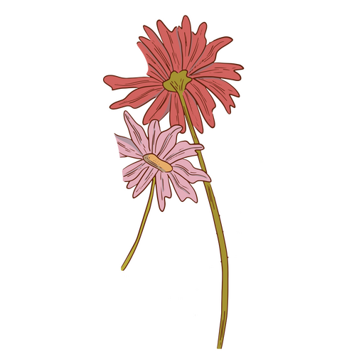 Icono de hada de flores místicas Diseño PNG
