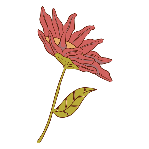 Ícone místico da fada da flor cottagecore Desenho PNG