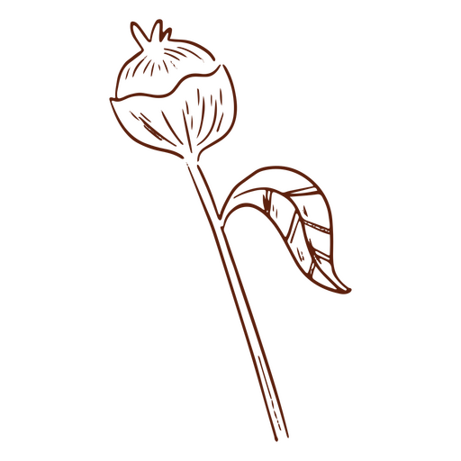 Ícone de traço simples de fada da flor mística Desenho PNG