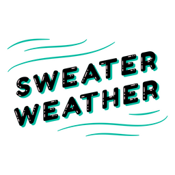 Pullover Wetter glänzendes Zitat PNG-Design