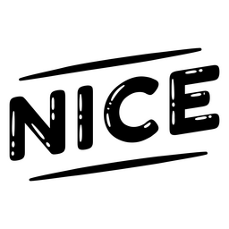 Schönes Blasenwort PNG-Design