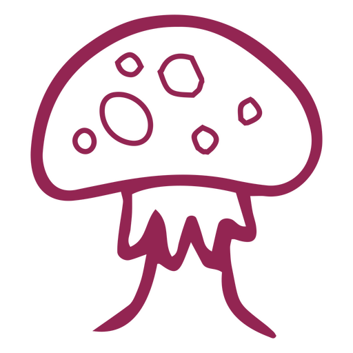 Curso de cogumelo roxo Desenho PNG
