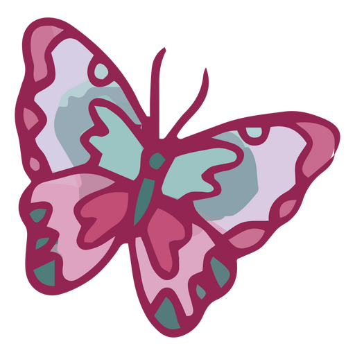 Icono de cabaña de hadas mariposa Diseño PNG