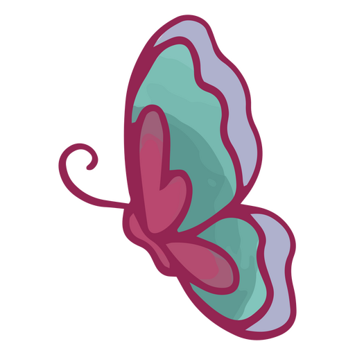 Butterfly side fairy icon PNG Design