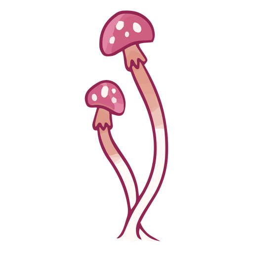 Mushrooms mystical fairy icon PNG Design