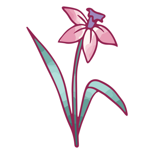 Icono de cabaña de hadas de flores Diseño PNG