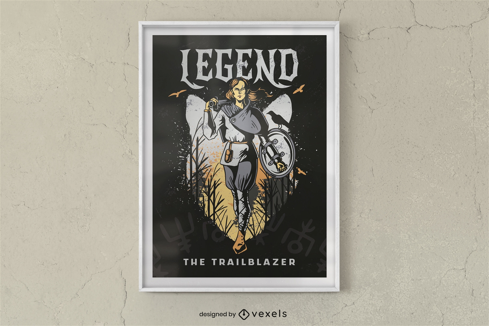 Legend?res Wikinger-Plakatdesign