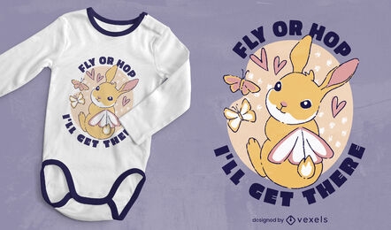 Fly or hop bunny t-shirt design