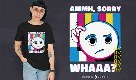 Design de camiseta sem rosto de sinal