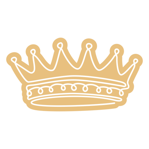 Crown cut out continuous line color