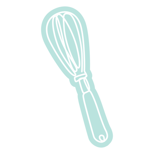 Continuous line blue whisk