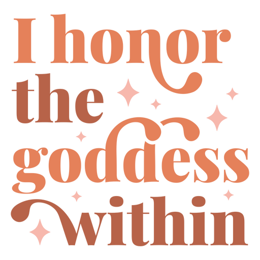 Goddess sparkly quote PNG Design