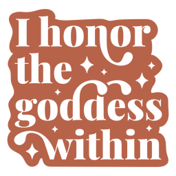 Confidence goddess retro quote PNG Design