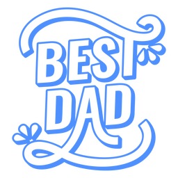 Best dad stroke badge PNG Design Transparent PNG