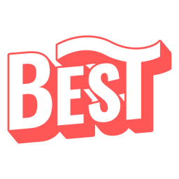 Insignia de trazo mejor relleno Diseño PNG