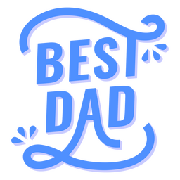 Best Dad Stylized Quote PNG Design