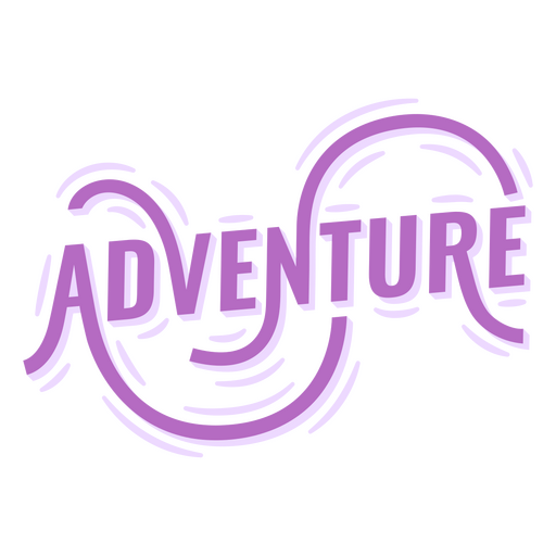 Adventure semi-flat badge PNG Design