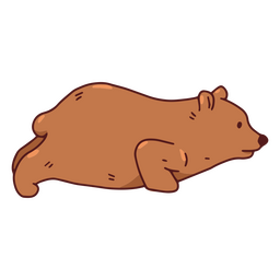 Grizzly bear doing yoga PNG Design Transparent PNG