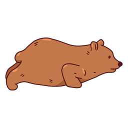Oso grizzly haciendo yoga Diseño PNG