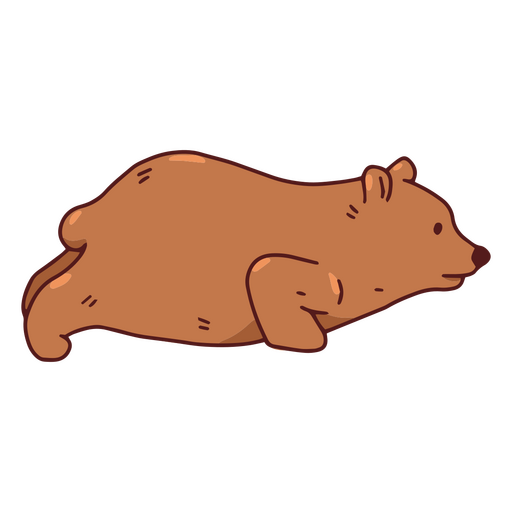 Grizzly bear doing yoga PNG Design